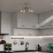 Vaxcel Estelle 6-Light 24 in W Polished Nickel Mid-Century Modern Sputnik Semi Flush Ceiling Fixture C0161R - alternate 4
