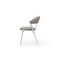 Homeroots Set of Two Gray and Silver Faux Leather and Stainless Steel Open Back Dining Side Chairs, 2PK 719101 - alternate 6