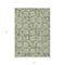 Homeroots 8' X 10' Green Gray And Ivory Floral Washable Indoor Outdoor Area Rug 595946 - alternate 2