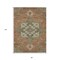 Homeroots 8' X 10' Rust Green And Brown Oriental Washable Indoor Outdoor Area Rug 600189 - alternate 4