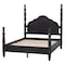 Baxton Studio Martino Four-Poster Platform Bed, Queen, Black 264-14391-ZORO - alternate 2