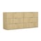 Manhattan Comfort Clive 72in Dresser in Natural Oak and Gold (6-Drawer) DR1562-1 - alternate 4