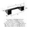 Amerock Blackrock Matte Black Contemporary Pivoting Double Post Toilet Paper Holder BH36001MB - alternate 3