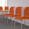 Flash Furniture Sled Stack Chair, Plastic, Full Back, OR RUT-238A-OR-GG - alternate 4