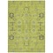 Homeroots 8' X 10' Artichoke Green And Fern Green Oriental Washable Indoor Outdoor Area Rug 582053 - alternate 5
