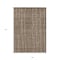 Homeroots 9' X 12' Taupe Brown And Ivory Striped Washable Indoor Outdoor Area Rug 597443 - alternate 2