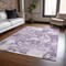 Homeroots 3' X 5' Lavender And Lilac Abstract Washable Indoor Outdoor Area Rug 609570 - alternate 5