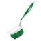 Libman Heavy-Duty Scrub Brush, 1-1/2 in L Trim, PET, Green, 3-1/2 in W Brush, 11.13 in OAL, White 54 - alternate 1
