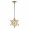 Jonathan Y Stella 12" Moravian Star Metal/Clear Glass LED Pendant, Gold Leaf/Clear JYL9072B - alternate 3