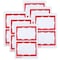 Sicurix Adhesive Badges, Red Border, 600PK 67642 - alternate 1