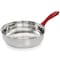 Gibson Home Crawson 7 Piece Stainless Steel Cookware Set in Chrome with Red Handles 127768.07 - alternate 4