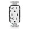 Leviton Duplex Outlet, USB C, White 20A, 125V T5837-W - alternate 1