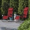 Flash Furniture Red Mesh Zero Gravity Lounge Chair, 2PK 2-GM-103122SS-RD-GG - alternate 10