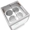 Koolmore 26 in. 4 Tub Ice Cream Dipping Cabinet Display Freezer with Sliding Glass Door, 6 cu. ft KM-ICD-26SD - alternate 6
