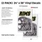 Signmission Rims, Vinyl Decals Only 24 Inch x 36 Inch, Vinyl Decal, 2PK DSB-2436-2PACK-Rims - alternate 2