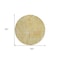 Homeroots 8' Gold Copper And Brown Round Geometric Washable Indoor Outdoor Area Rug 594787 - alternate 5