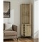 Homeroots 71in Natural Wood Corner Bar Cabinet With Two Doors 479765 - alternate 3