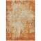 Homeroots 5' X 8' Orange And Ivory Abstract Washable Indoor Outdoor Area Rug 612341 - alternate 6
