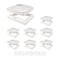 Nuvo Iron 6-in x 6-in White Rigid Plastic Pyramid Post Cap, 8PK PCP29-WEC-IP8 - alternate 1