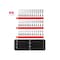 Tekton 1/4 Inch Drive Shallow, Semi-Deep, and Deep 6-Point Socket Set with Rails and Trays, 42pc (4-15 mm) SHD90120 - alternate 3