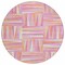 Homeroots 8' Blush Ivory And Orange Round Geometric Washable Indoor Outdoor Area Rug 598246 - alternate 3
