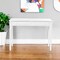Homeroots 43" White Solid Wood Writing Desk With Two Drawers 402017 - alternate 4