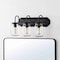 Jonathan Y Gaines 19.3" 3-Light Farmhouse Industrial Iron Mason Jar LED Vanity, Oil Rubbed Bronze/Clear JYL7801A - alternate 3