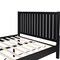 Homeroots Black Solid Wood King Bed Frame 523621 - alternate 2