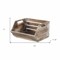 Homeroots 13" Natural Solid Wood Crate 487923 - alternate 4