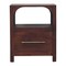 Homeroots 22" Brown Solid Wood Two Drawer Nightstand 701738 - alternate 1