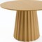 Homeroots 46" Brown Solid Wood Pedestal Base Round Top Dining Table 721018 - alternate 2