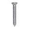 Auveco Phillips Oval Tapping Screw 8 x 1in Zinc #6 Head, 100PK 1801 - alternate 1