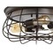 Jonathan Y Calvia 15.7" 3-Light Farmhouse Metal Cage Flush Mount, Oil Rubbed Bronze JYL9538A - alternate 3