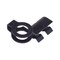 Auveco Throttle O.D. Clips 1/4in O.D. (Left), 100PK 3614 - alternate 1