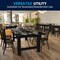 Flash Furniture HERCULES 8' x 40 in.  Black Wash Commercial Farmhouse Folding Table, Antique Rustic Solid Pine XA-F-96X40-BW-GG - alternate 3