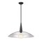 Z-Lite Lunelle Matte Black 1 Light Pendant 3051P24-MB - alternate 3