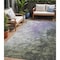 Homeroots 5' X 8' Lavender Olive Green And Silver Abstract Washable Indoor Outdoor Area Rug 617360 - alternate 1