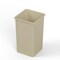 Regal Altair 35 Gallon Square Beige Plastic Trash Can, Heavy Duty Resin Construction ZR-TC-100-SQ35BG - alternate 1