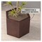 Leisuremod Thickster Hexagon Fiberstone & MgO Clay Urn Planter with Cover, Weatherproof, No Assembly TP11BR - alternate 6