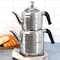 Korkmaz Mina Midi Stainless Steel 0.8 Liter Tea Pot and 1.6 Liter Kettle Set A035 - alternate 3