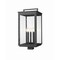 Z-Lite Hartwell 5-Light Outdoor Post Mount Fixture, 12 in W x 25.25 H, Sand Black 5019PHXLS-BK - alternate 1