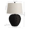 Jonathan Y Alaro 24.5" Farmhouse Coastal Water Hyacinth Basket LED Table Lamp, Black JYL6501D - alternate 2