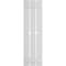 Ekena Millwork True Fit PVC Three Board Spaced Board-n-Batten Shutters w/Diamond Cutout Unfinished, 17 1/8Wx32H, PR TFP101SD17X032UN - alternate 3
