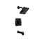 Moen Tub and Shower Faucet Genta 1-Handle Matte Black Matte Black 82760BL - alternate 1