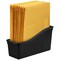 Storex Large Book Bin, 7"H x 14.3"D x 5.3"W, Black, 3PK 70109E06C - alternate 3