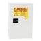 Eagle Mfg Flammables Safety Cabinet, 12 gal, 1 Shelves, Steel, 23 1/4 in W x 35 in H x 18 in D, White 1924XWHTE - alternate 2