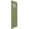 Ekena Millwork True Fit PVC San Antonio Mission Style Fixed Mount Shutters, Moss Green, 15W x 47H, PR TFP001ST15X047MG - alternate 7