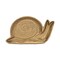 Homeroots 7in Antiqued Gold Cast Iron Snail Trinket Tray 634799 - alternate 1