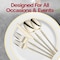 Smarty Had A Party Shiny Gold Moderno Plastic Cutlery Set-Spoons, Forks, Knives, Mini Spoons, Mini Forks, 300 Guests, 1500PK 9330-GSPCS-CASE - alternate 3