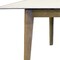 Homeroots 86" White and Oak Wood Self-Storing Leaf Extendable Dining Table 716295 - alternate 3